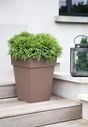 Pot Plastique Eda L.39 X L.39 X H.53 Cm Taupe