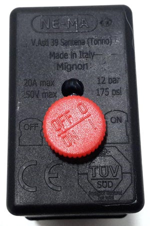 Pressostat 4 voies, 12 bars, DEXTER