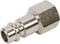 Connecteur rapide femelle 1/4 en acier, 16 bars, DEXTER