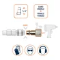 Connecteur rapide femelle 1/4 en acier, 16 bars, DEXTER
