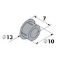Lot De 20 Cache-Vis Plastique Brut Hettich
