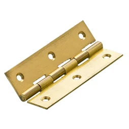 Lot De 2 Charnières Universelles Laiton Pour Meuble, L.100 X L.50 Mm