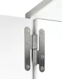 Paumelle Inox Pour Porte Hettich, L.140 X L.55 Mm