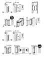 Paumelle Acier Pour Portes Va-Et-Vient Hettich, L.75 X L.30 Mm