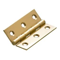 Lot De 2 Paumelles Laiton Pour Meuble Hettich, L.64 X L.40 Mm