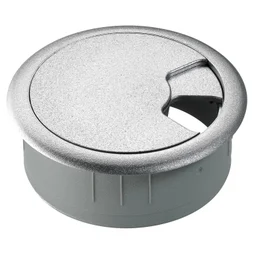 1 Passe-Fils Plastique Hettich Gris Métallisé