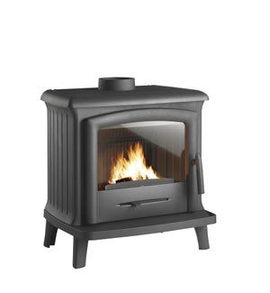 Poêle à bûche INVICTA Norik anthracite, 6 kW