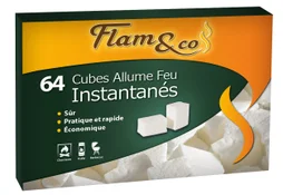 Lot de 64 cubes d'allumage instantanés