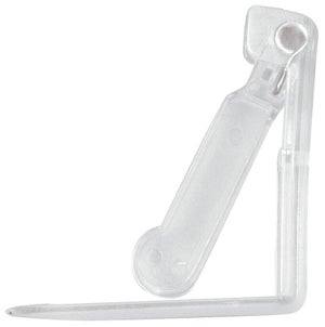 Lot de 4 pinces nappe plastique transparentes simples