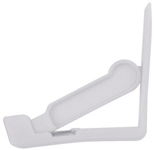 Lot de 4 pinces nappe plastique blanc simple