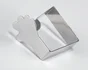 Lot de 4 pinces nappe plastique métal argent main