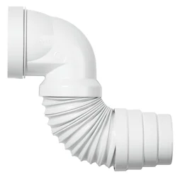 Pipe coudee extensible universelle 90 - 100 - 110 mm wirquin