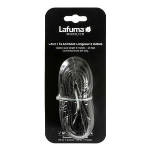 Lacet élastique de rechange noir LAFUMA MOBILIER, L.8 m