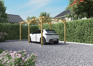 Carport bois Paco 1 voiture, 13.5 M²