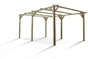 Carport bois Paco 1 voiture, 13.5 M²