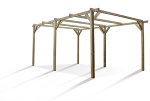 Carport bois Paco 1 voiture, 13.5 M²