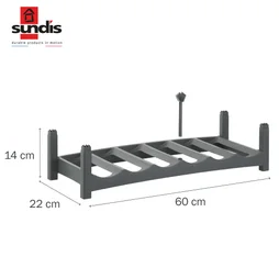 Casier 6 emplacements plastique