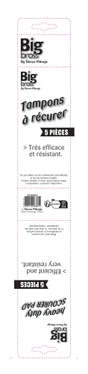 Lot de 5 tampons à récurer