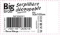 Serpillere fibres recyclées 50x100cm recoupable 2en1