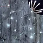 Rideau électrique 2 m lumineux de Noël, 96 leds blanc froid
