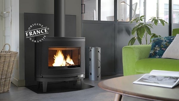 Poêle à bûche Kaori, INVICTA, 9 kW anthracite