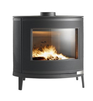 Poêle à bûche Kaori, INVICTA, 9 kW anthracite