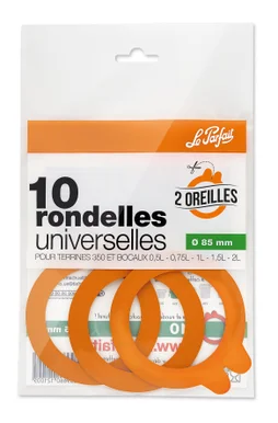 Rondelle universelle caoutchouc 2 oreilles D85Mm Le Parfait sac 10