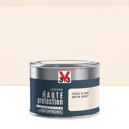 Lasure V33 Hp Les Contemporaines 8 Ans Cèdre Blanc Satiné 0.125 L