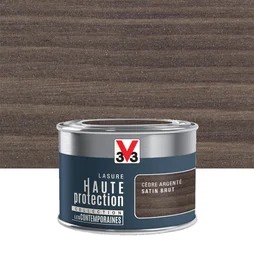Lasure V33 Hp Les Contemporaines 8 Ans Cèdre Argenté Satiné 0.125 L