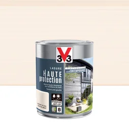Lasure V33 Hp Les Contemporaines 8 Ans Cèdre Blanc Satiné 1 L