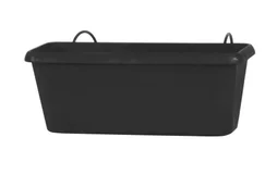 Jardinière Polypropylène À Réserve D'Eau Eda, L.12 X L.30 X H.11.4 Cm, Gris