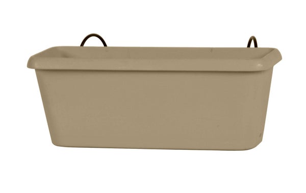Jardinière Polypropylène Eda R011458 Br.T L.12 X L.30 X H.11.4 Cm Taupe