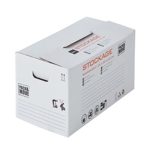 Caisse À Monter Utility Carton Renforcé , L.55 X P.30 X H.30 Cm