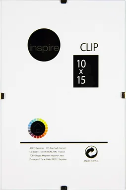 Cadre verre l.10 x H.15 cm Clip