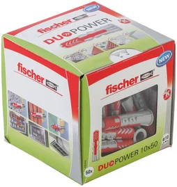 Lot De 50 Chevilles Duopower Fischer, Diam.10 X L.50 Mm