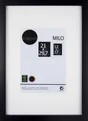 Cadre Milo, l.21 x H.29.7 cm, bois noir