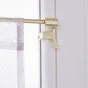 Kit tringle sans perçage diam. 7/9 mm doré brillant 50/80 cm métal