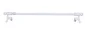 Kit Tringle Helix Diam. 7/9 Mm Blanc Brillant 50/80 Cm Métal