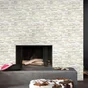 Papier Peint Intissé Brique Marbre Blanc