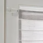 Barre De Vitrage Cosy Blanc Brossé, Diam. 8/10 Mm De 70 À 120 Cm Inspire