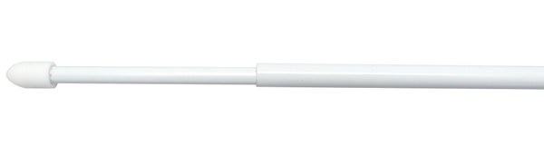 Lot de 2 barres rondes diam. 7 mm blanc brillant 50-80 cm acier