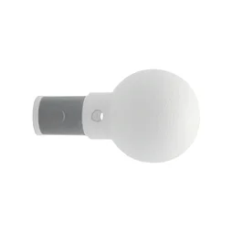 Lot De 2 Embouts Inspire, Blanc Mat Cosy, Pour Barre De Vitrage Diam.8/10 Mm