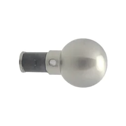 Lot De 2 Embouts Inspire, Chromé, Brossé Pour Barre De Vitrage Boule Diam.8/10 M