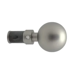 Lot De 2 Embouts Inspire, Chromé Mat, Pour Barre De Vitrage Diam.8/10 Mm
