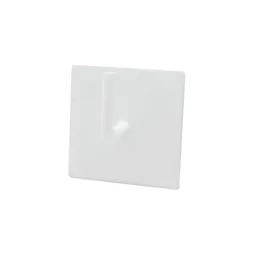 Lot de 2 supports sans perçage barre de vitrage, INSPIRE, 10 mm blanc mat