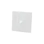 Lot de 2 supports sans perçage barre de vitrage, INSPIRE, 10 mm blanc mat