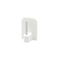 Lot de 4 supports autocollants barre de vitrage, 10 mm blanc mat