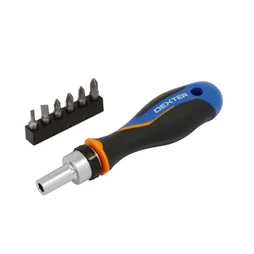 Tournevis Cliquet Mixte + 6 Embouts Dexter