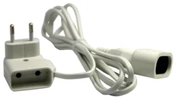 Rallonge menager 2 prises 16a h03vvf 2x0,75 3 metres blanc zenitech