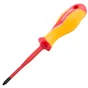 Tournevis Isolé Cruciforme Pozidriv Pz2, L.100 Mm Dexter